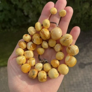 Danish Natural Amber Necklace and earrings Baltic Amber #1860 - Picture 1 of 17