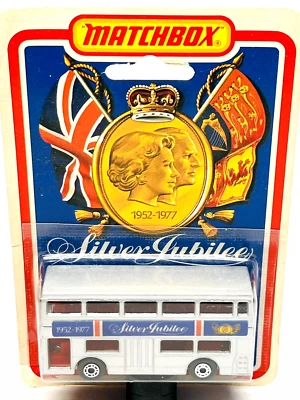 Matchbox Lesney Superfast 17 Londoner "Silver Jubilee", charcoal base, moc! - Image 1 of 4