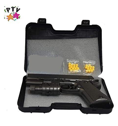 Kit 2 pistolas / arma de brinquedo com 6 dardos revolver infantil