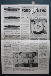 June 29 1961 Indianapolis Indiana Ford Newsletter Kennedy Assassination Limo --- - Picture 1 of 1