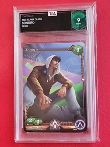 2022 Alpha Clash TCG Sonoro Graded Demo Card TGA Graded 9 Mint Slab Ultra Rare - Picture 1 of 5