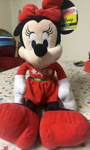 Christmas Big DISNEY 22" MINNIE MOUSE Soft Plush LARGE-NEW WITH TAGS - Picture 1 of 4