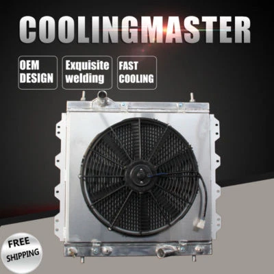 Cubierta de radiador y ventilador de aluminio para 01-10 Chrysler PT Cruiser GT Limited LX L4 Foto 1 de 4