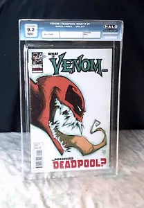 WHAT IF VENOM POSSESSED DEADPOOL COMIC #1. HALO CERTIFIED 9.2 NM- - Bild 1 von 6