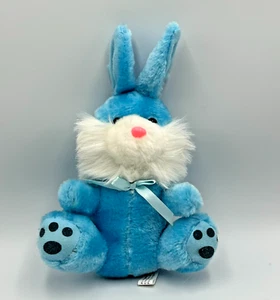 Peachtree Plush Pastel Easter Holiday Blue Bunny Rabbit 7" Tall - Picture 1 of 7