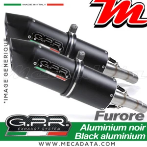 Échappement silencieux GPR FURORE Aluminium noir YAMAHA XT 660 Z TENERE 2016 - Photo 1/1
