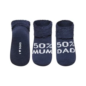 Calcetines bebé 50% mamá 50% papá 100% feliz (0-12 meses) talla 16-18 - 4 opciones - Imagen 1 de 10