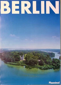 seltenes original BERLIN PFAUENINSEL Tourismus Plakat aus den 1980er-Jahren - Bild 1 von 3