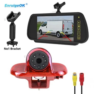 Brake Light Reverse Camera for Renault Traffic Opel/Vauxhall Vivaro +7'' Monitor - Picture 1 of 24