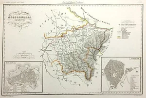 1868 DIVISIONE MILITARE ALESSANDRIA TORTONA VOGHERA VARZI SORIASCO STRADELLA - Picture 1 of 1