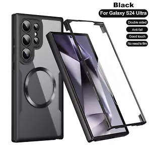Für Samsung Galaxy S25 Ultra S24 S23 S22 Magnet Hülle Integrierter Displayschutz - Bild 1 von 18