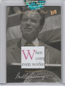 Documento reliquia Bar Mementos Pieces of the Past 2018 Arnold Schwarzenegger PR-AS - Imagen 1 de 3
