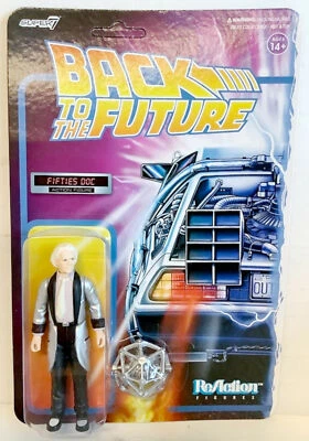 NEW Super7 Back to the Future FIFTIES DOC BROWN 1950s 3-3/4-inch ReAction Figure - Image 1 of 2