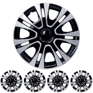 15" Set of 4 Wheel Covers Snap On Hubcaps Full Hub Caps fit R15 Tire & Steel Rim - Picture 1 of 16