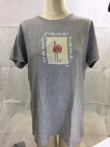 Rumi T Shirt Grigio Donna Grande Lascia che la bellezza di ciò che ami sia ciò che fai - Foto 1 di 4