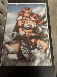 Savage Red Sonja #1 Virgin RYAN KINCAID SIGNED BY RYAN KINCAID WITH COA - Picture 1 of 2
