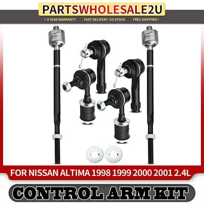 Barra estabilizadora delantera 6 piezas eslabón y extremo de barra de amarre para Nissan Altima 1998-2001 2,4 L Foto 1 de 4