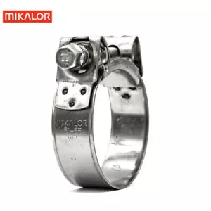 Mikalor Supra W2 Stainless Steel Exhaust T-Bolt Hose Clamps Clips PKS 1/5/10 - Picture 1 of 7