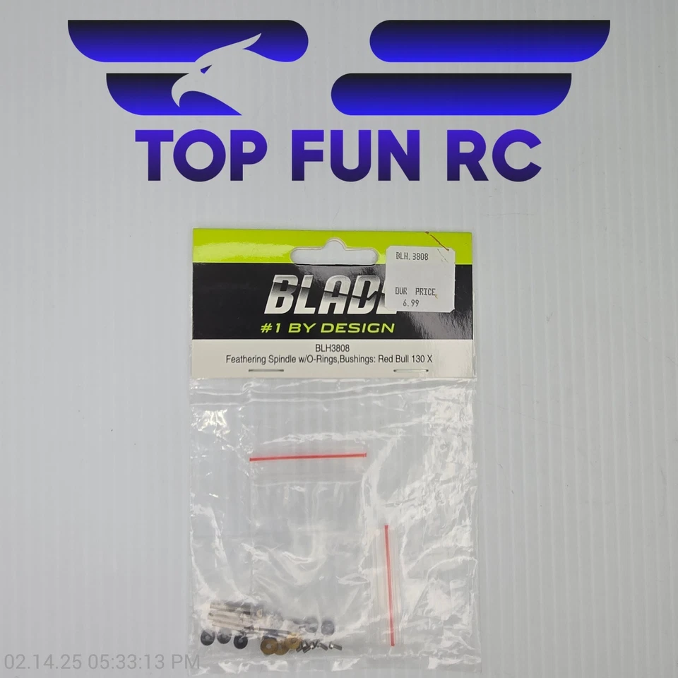 Blade BLH3808 Feathering Spindle w/ O-Rings, Bushings For Red Bull 130x - Image 1 of 1