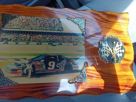 Vintage Bill Elliott Wooden Clock Coors Racing 1980-1990’s Rare NASCAR Beer Cover