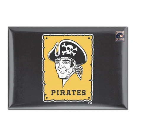 PITTSBURGH PIRATES METAL MAGNET 2.5" X 3.5 RETRO. Cooperstown Collection Cover