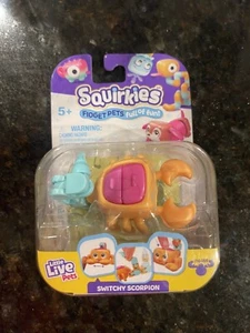 Squirkies Fidget Giocattolo Animali Pieno di Divertente Switchy Scorpion Arancione/Rosa/Blu Raro - Foto 1 di 2
