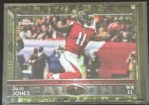 2015 Topps Chrome JULIO JONES #17 Camo Refractor Atlanta Falcons 136/499 - Picture 1 of 2