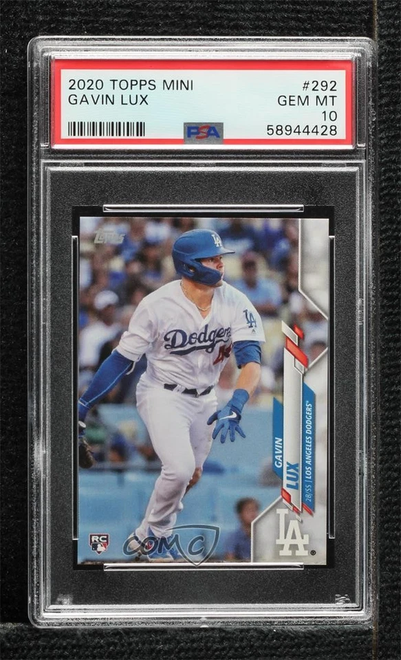 2020 Topps Mini Gavin Lux #292 PSA 10 GEM MT Rookie RC - Image 1 of 2