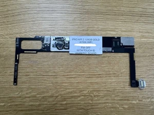 Apple iPad Air 2 Logic Board 128gb A1566 Gold -WiFi- w/ Touch ID button - Tested - Afbeelding 1 van 2