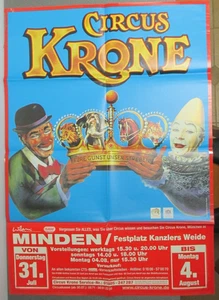 Circus Krone Plakat,  Clowns, Eure Gunst unser Streben, Minden, - Bild 1 von 2