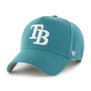 Men's-'47 Teal Tampa Bay Rays Ballpark Offside Adjustable Hat - Picture 1 of 2