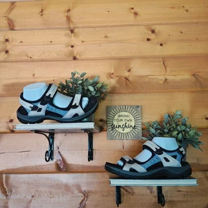 Sandalias de senderismo todoterreno ECCO Yucatán al aire libre zapatos cómodos de cuero nobuck talla 41 - Imagen 1 de 11