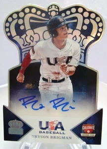 2015 Panini USA Baseball Box Set Bryson Brigman Crown Royale #2 Silver Auto /99 - Bild 1 von 2