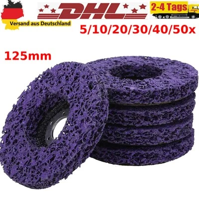 5/50x Rostio CSD Scheibe Lila CBS Grob-Reinigungsscheibe 125mm Winkelschleifer - Bild 1 von 4