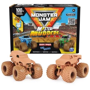 , Mystery Mudders 2-Pack Monster Trucks, Official 1:64 Die-Cast Vehicles, Was... - Picture 1 of 9