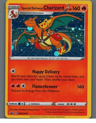 Special Delivery Charizard - SWSH075 SWSH: Sword & Shield Promo Cards - Image 1 of 2