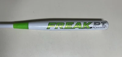 Bate de softbol lanzamiento lento Miken Freak PT platino equilibrado ASA/USA 34/26 Foto 1 de 4