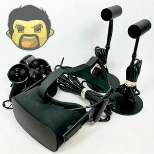 Oculus Rift CV1 Full Set Bundle VR Headset 2016 Tested & Working FAST SHIPPING - Picture 1 of 16