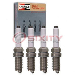 4 pc Champion Double Platinum Spark Plugs for 2017-2019 Volkswagen Golf nl - Picture 1 of 5