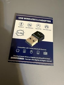 Receptor Transmisor Inalámbrico USB 5.3 Adaptador Bluetooth Para PC Altavoz Teclado - Imagen 1 de 2