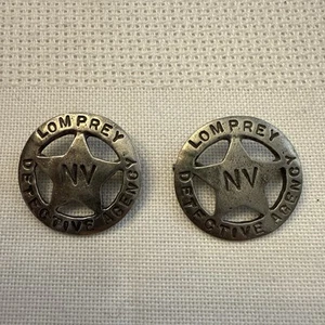 LOMPREY NEVADA DETECTIVE AGENCY BADGE Rare - Picture 1 of 4