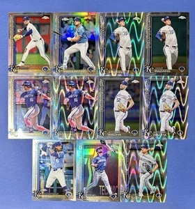 KANSAS CITY ROYALS 2025 Topps CHROME 11-Card BUNDLE (please read Description) - Picture 1 of 2
