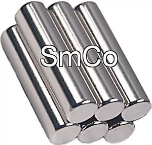 6 Samarium Cobalt Magnets 1/4 x 1 inch Cylinder SmCo30 - Picture 1 of 1