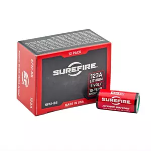 Genuine SUREFIRE CR123A Lithium 3 Volt Cells Batteries Box Of 12 SF123A - Picture 1 of 2