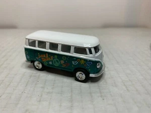 KINSMART #??? Volkswagen Bus "grün-weiß" aufgebaut Die Cast Spur 1:64 S - Bild 1 von 1