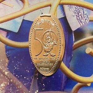 NEW Disney World 50th Anniversary Smashed Pressed Penny Elongated Donald Castle