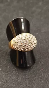 BAGUE DOREE ET STRASS TAILLE 55 - REF11825JB - Imagen 1 de 4