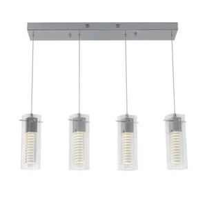 NUR TEILE Artika Hologramm 21 Watt integrierte LED 4-Licht Chrom moderner Anhänger - Bild 1 von 8