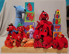 Clifford the Big Red Dog Mac Cleo Plush Toy Figure Alphabet Letter Blocks Lot