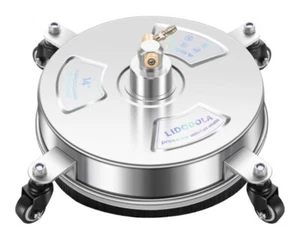14” Preassure Washer Surface Cleaner With 4 Wheels Stainless Steel W/2 Wands - Picture 1 of 3